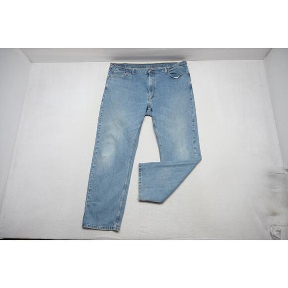 Levi's 559 Relaxed Straight Fit Rugged Blue Denim Jeans Mens Sz 42 x 32 - Picture 2 of 10